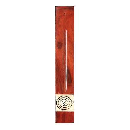 Räucherstäbchenhalter Spirale aus rotem Holz