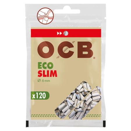 OCB Eco | Slim Zigarettenfilter | 120 Stück